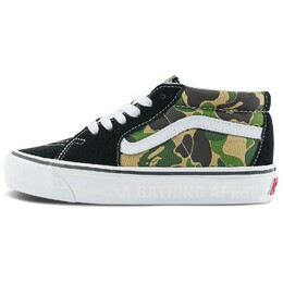 Кроссовки Vans Sk8 BAPE X -Mid 83 'ABC Camo', зеленый vn000mzgcx3 | green