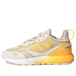 Кроссовки оригинал zx 2k boost 2.0 Adidas, белый gz7823 | wonder white / orange tint / solar gold