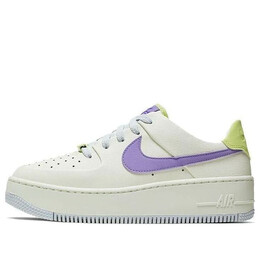 Кроссовки air force 1 sage low Nike, белый cn2579-151 | creamwhite/light purple