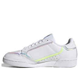 Кроссовки оригинальные континентальные 80 Adidas, белый fv9680 | white/purple/yellow