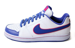 Кроссовки для скейтбординга Backboard 2 женские низкие синие/белые/розовые Nike 488303-104