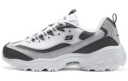 Кроссовки Skechers D"Lites 1.0 Lifestyle Shoes Women's Low-top Gray/White/Black, черный/белый/серый 896285-wgy | black/white/gray