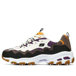 Кроссовки d'lites 1.0 'white black brown' Skechers, белый 896273-ntmt | white/black/brown/yellow