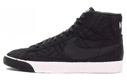 Кроссовки Nike Blazer Mid Skateboarding Shoes Women's Mid-top Black/White, черный/белый 857664-001 | black/white