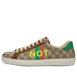 Кроссовки ace 'fake/not print' Gucci, бежевый 636359-2gc10-8260 | beige/brown