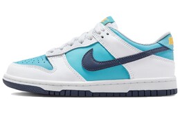 Кроссовки Nike Dunk Low Dusty Cactus Thunder Blue GS, белый/синий/красный hf4794-345 | white/blue/red