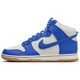 Кроссовки Nike Dunk High Retro SE Phantom Racer Blue Gum, синий fv6612-001 | blue with white lettering