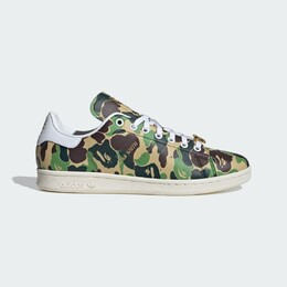 Кеды Adidas Stan Smith Bape, зеленый/белый/коричневый ig8949 | cloud white / cloud white / off white