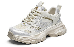 Кроссовки Kappa Chunky Sneakers Women's Low-top Silver, белый k0e45mc42j-012 | classic white