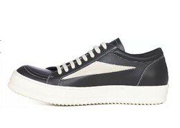 Кроссовки Rick Owens Lace-up Leather Sneakers, черный rp02c1888lcglvs-911 | black