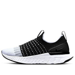 Кроссовки react phantom run flyknit 2 Nike, черный cj0280-001 | black/white