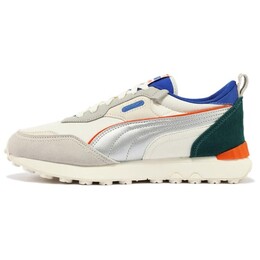 Кроссовки Puma Rider FV Lifestyle Shoes Unisex Low-top Beige/Silver/Green/Blue, серый 387672-46 | rice silver gray