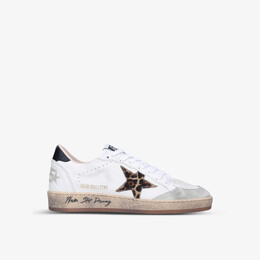 Кожаные кроссовки Ball Star 10920 с низким берцем Golden Goose, белый r03934200 | white/oth