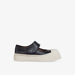 Кожаные кроссовки Pablo на плоской подошве Marni, черный r04118569 | black