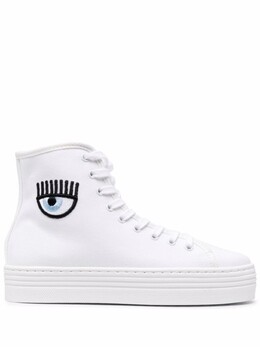 Chiara Ferragni кеды с нашивками, белый cf2923 | белый