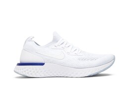 Кроссовки Nike Wmns Epic React Flyknit 'White Racer Blue', белый aq0070 100 | white