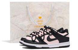 Женские кроссовки для скейтбординга Nike Dunk, Black cw1590-100(team32-女款粉墨sbox) | black