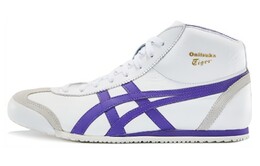 Мексиканские кроссовки Mid Runner Lifestyle унисекс среднего размера белого и синего цвета Onitsuka Tiger 1183a335-102