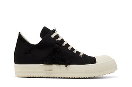 Низкие кроссовки Rick Owens DRKSHDW Strobe Cotton Denim Slashed Low, черный du02b4802 slash 911 | black/milk
