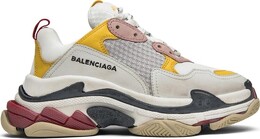 Кроссовки Balenciaga Wmns Triple S Trainer White Yellow 2018, белый 517335 w09o5 9035 | white