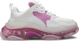 Кроссовки Balenciaga Wmns Triple S Clear Sole Trainer White Pink, белый 544351 w09on 9025 | white