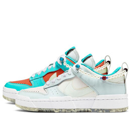 Кроссовки dunk low destroy фиолетовый Nike, белый dc3282-013 | white/green