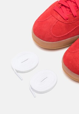 Кроссовки на шнуровке GAZELLE INDOOR Adidas, Бордо ad115o1q9-g11 | better scarlet/footwear white