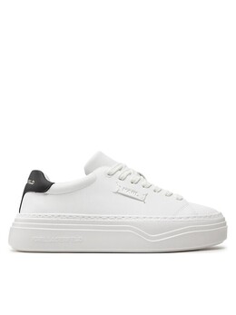 Кроссовки женские Karl Lagerfeld из экокожи с контрастным задником, белый kl63420 | weiß
