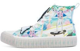 Кеды Kappa Canvas Shoes Unisex High-Top Quartz Blue/Rose Purple k0cx5vs15c-8103
