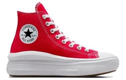 Кроссовки для скейтборда All Star Move женские, высокие, красный и белый Converse a09073c | red/white