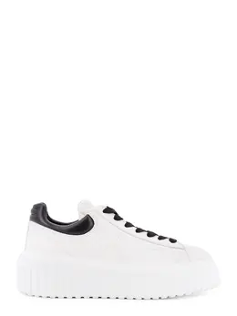 Hogan-Low-Top H-Stripes Leather Sneakers-Donna 52620538937684