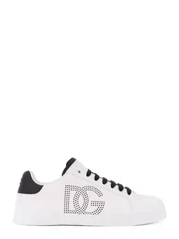 Dolce & Gabbana-Portofino Leather Low-Top Sneakers-Uomo 52620622102868