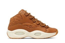 Кроссовки Sneakersnstuff x Question Mid Reebok, коричневый hp6851 | brown/classic white/gum