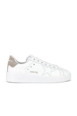 Кроссовки Golden Goose Pure Star, цвет White & Taupe ggor-wz381 | white & taupe