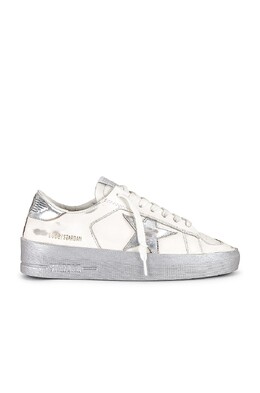 Кроссовки Golden Goose Stardan, цвет White & Silver ggor-wz552 | white & silver