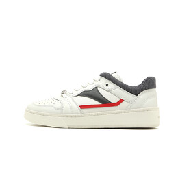 Кроссовки Bally Logo-plaque Leather Sneakers, красный 6307128 | white/gray/red