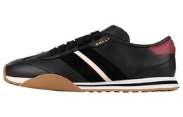 Кроссовки Bally Sussex Side-stripe Leather Sneakers, черный 6304632 | black