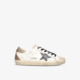 Женские кожаные низкие кеды super-star 82532 Golden Goose, белый r04234413 | white/comb