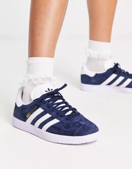 Темно-синие кроссовки Adidas Gazelle 131498933 | marineblau