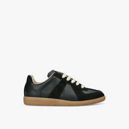 Кроссовки с низким берцем из реплики кожи Maison Margiela, черный r04240822 | black