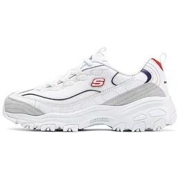 Кроссовки Skechers DLITES Chunky Sneakers Women's Low-top White/navy/red, красный 150231-wnvr | white/navy/red