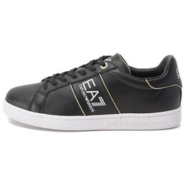 Кроссовки Ea7 Emporio Armani Logo-print Leather Sneakers, черный x8x102xk346m700 | black