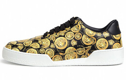 Кроссовки Versace Ilus Medusa Amplified Print, черный / золотой dst239d-d56vg_5b000