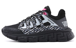 Кроссовки Versace Trigreca La Greca, черный / розовый dsu8094-1a06048_2b050