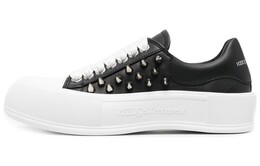 Кроссовки Deck Lifestyle женские с низким верхом, черные Alexander McQueen 708083wht9k1081