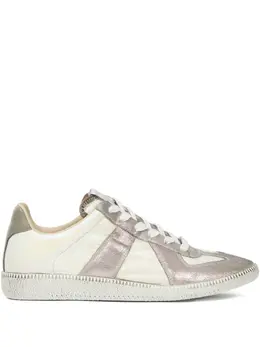 Maison Margiela Metallic leather sneakers 30012193