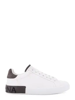 Dolce & Gabbana-Low-Top Leather Sneakers-Uomo 52621416956244