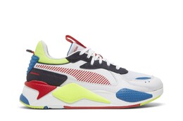 Кроссовки RS-X Puma, мультиколор 386897 01 | white/yellow alert/mykonos blue