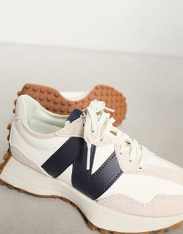 Кроссовки New Balance 327 кремового/темно-белого цвета 200497543 | off white/navy