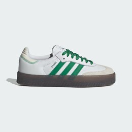 Кроссовки самбэ Adidas, цвет Cloud White/Green/Off White ie9105 | cloud white / green / off white